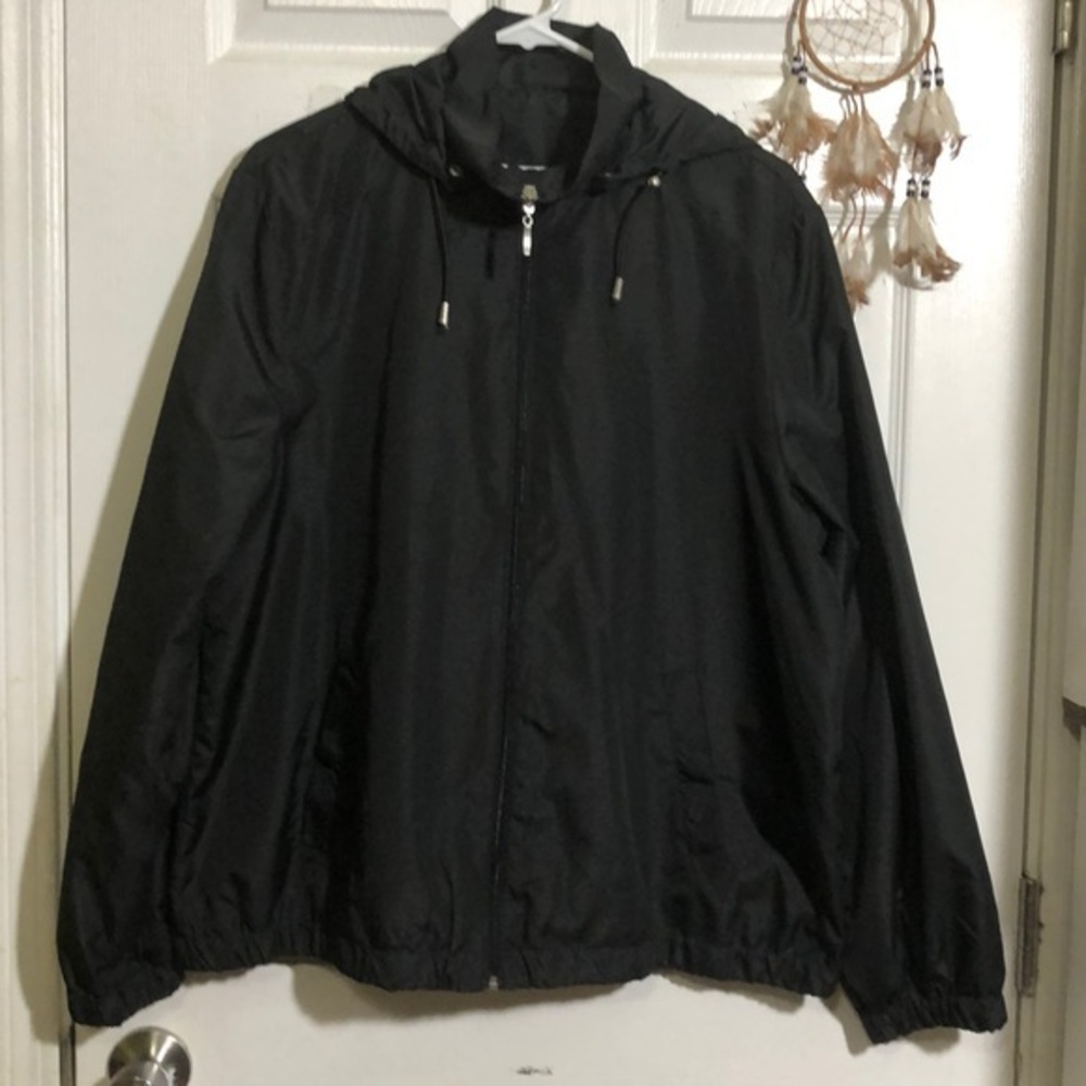 Windham‎ Harbour. Black hooded jacket Sz L